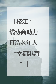 枝江：一线协商助力打造老年人“幸福港湾”