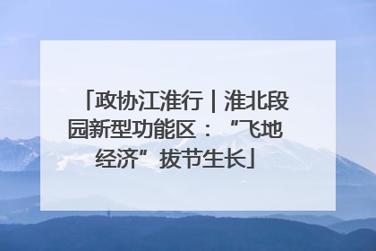 政协江淮行｜淮北段园新型功能区：“飞地经济”拔节生长