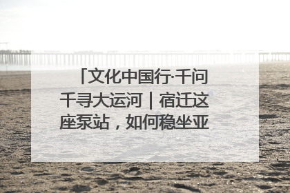 文化中国行·千问千寻大运河｜宿迁这座泵站，如何稳坐亚洲第一宝座？