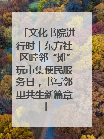 文化书院进行时｜东方社区睦邻“摊”玩市集便民服务日，书写邻里共生新篇章