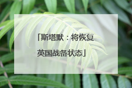 斯塔默：将恢复英国战备状态