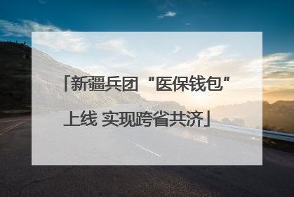 新疆兵团“医保钱包”上线 实现跨省共济
