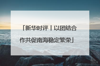 新华时评丨以团结合作共促南海稳定繁荣
