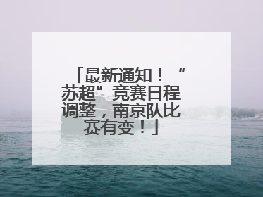 最新通知！“苏超”竞赛日程调整，南京队比赛有变！