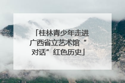 桂林青少年走进广西省立艺术馆“对话”红色历史