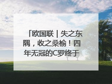 欧国联｜失之东隅，收之桑榆！四年无冠的C罗终于再次举起奖杯
