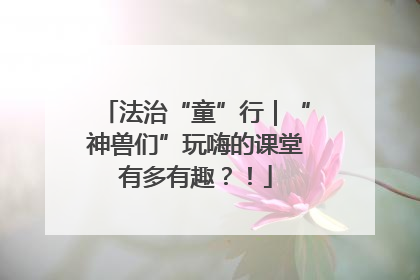 法治“童”行｜“神兽们”玩嗨的课堂有多有趣？！