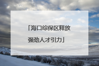 海口综保区释放强劲人才引力