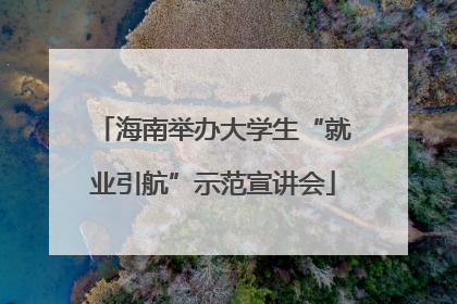 海南举办大学生“就业引航”示范宣讲会