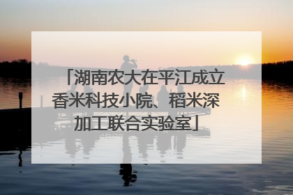 湖南农大在平江成立香米科技小院、稻米深加工联合实验室