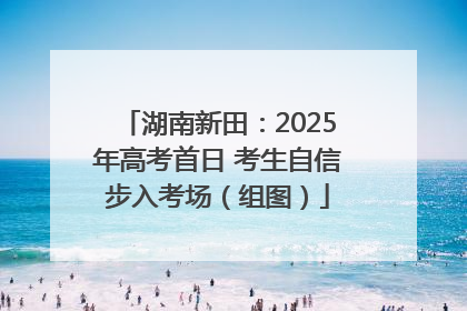 湖南新田：2025年高考首日 考生自信步入考场（组图）