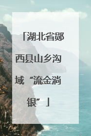 湖北省郧西县山乡沟域“流金淌银”