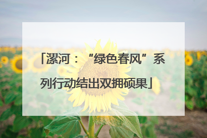 漯河：“绿色春风”系列行动结出双拥硕果