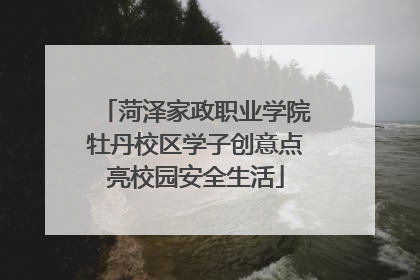 菏泽家政职业学院牡丹校区学子创意点亮校园安全生活