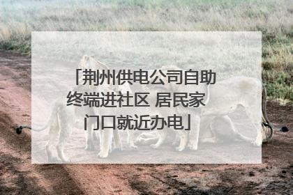 荆州供电公司自助终端进社区 居民家门口就近办电