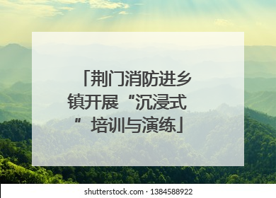 荆门消防进乡镇开展“沉浸式”培训与演练