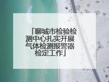 聊城市检验检测中心扎实开展气体检测报警器检定工作