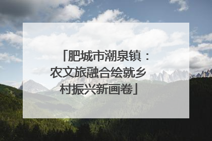 肥城市潮泉镇：农文旅融合绘就乡村振兴新画卷