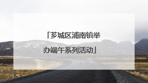 芗城区浦南镇举办端午系列活动
