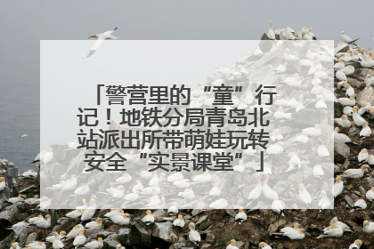 警营里的“童”行记！地铁分局青岛北站派出所带萌娃玩转安全“实景课堂”