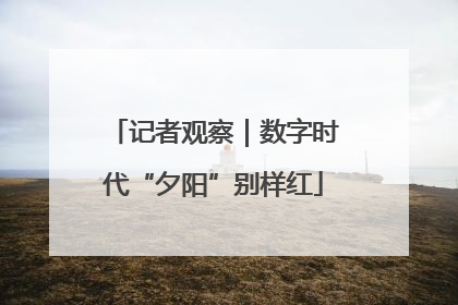 记者观察｜数字时代“夕阳”别样红