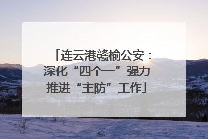 连云港赣榆公安：深化“四个一”强力推进“主防”工作