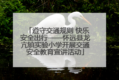 遵守交通规则 快乐安全出行——怀远县龙亢镇实验小学开展交通安全教育宣讲活动