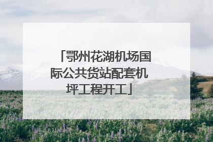 鄂州花湖机场国际公共货站配套机坪工程开工