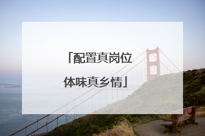 配置真岗位 体味真乡情