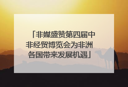 非媒盛赞第四届中非经贸博览会为非洲各国带来发展机遇