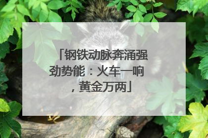 钢铁动脉奔涌强劲势能：火车一响，黄金万两