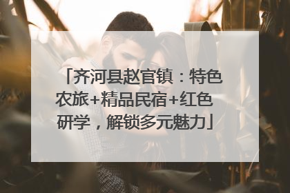 齐河县赵官镇：特色农旅+精品民宿+红色研学，解锁多元魅力
