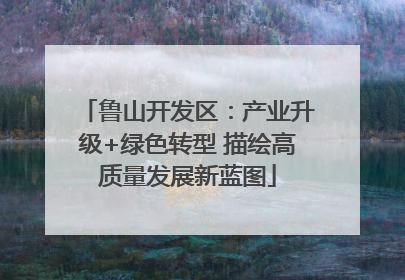 鲁山开发区：产业升级+绿色转型 描绘高质量发展新蓝图