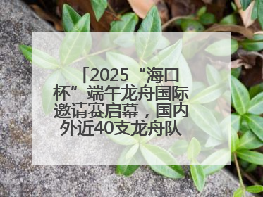 2025“海口杯”端午龙舟国际邀请赛启幕，国内外近40支龙舟队竞逐海甸溪