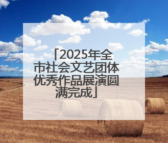 2025年全市社会文艺团体优秀作品展演圆满完成