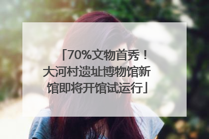 70%文物首秀！大河村遗址博物馆新馆即将开馆试运行
