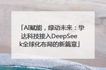 AI赋能，绿动未来：挚达科技接入DeepSeek全球化布局的新篇章